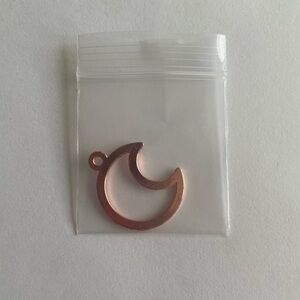 Elegant Rose Gold Crescent Necklace